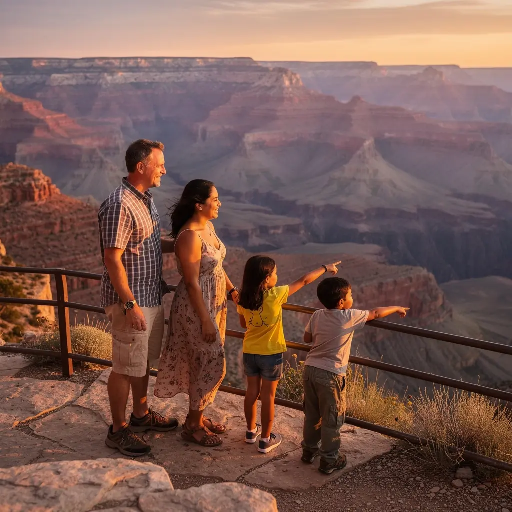 Группа путешественников, использующих доступные маршруты для безопасного передвижения.